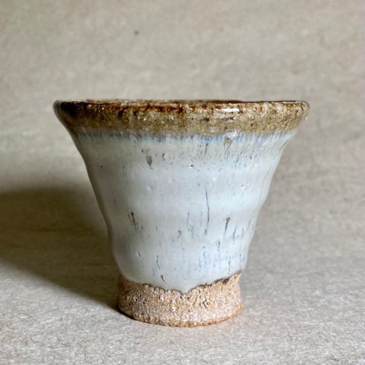 斑唐津皮鯨ぐい　唐津焼　ぐい呑　焼物　酒器　陶器