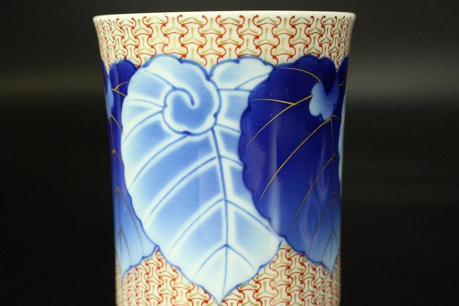 染錦模様 組湯吞 香蘭社 磁藝工房謹製 未使用 箱入 421