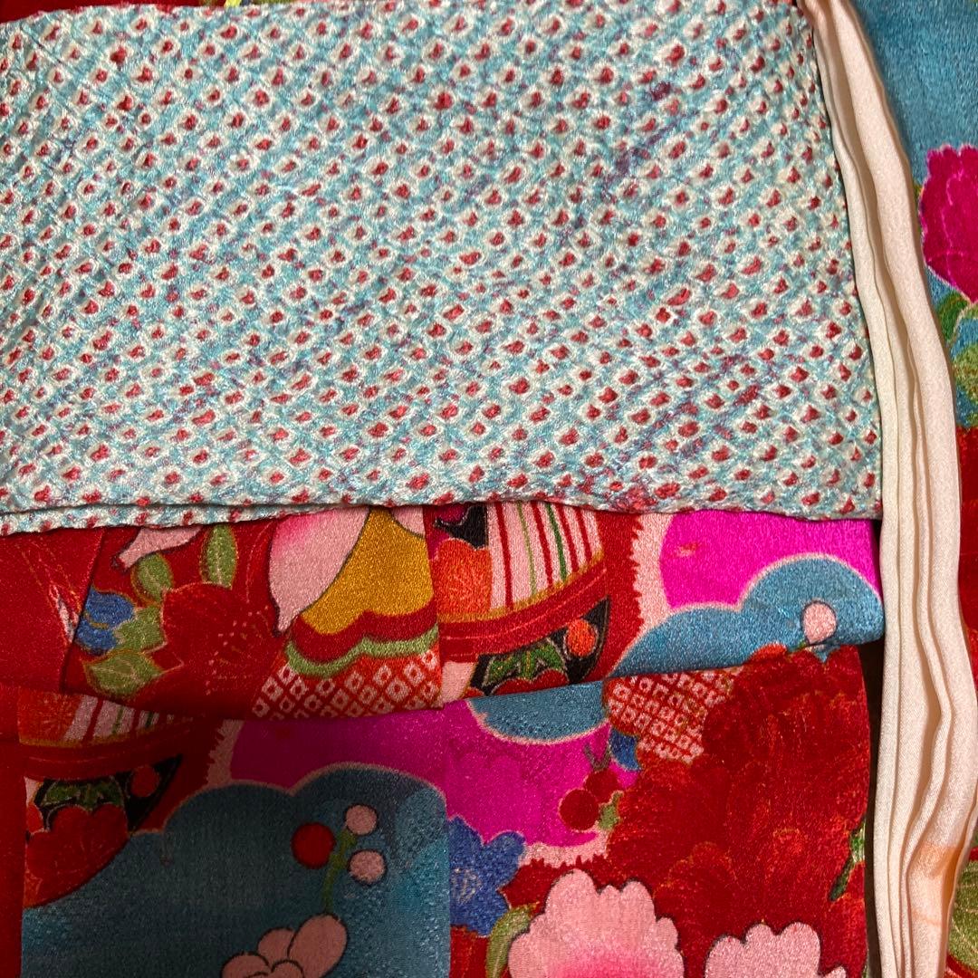 古布市松人形着物兵児帯付き