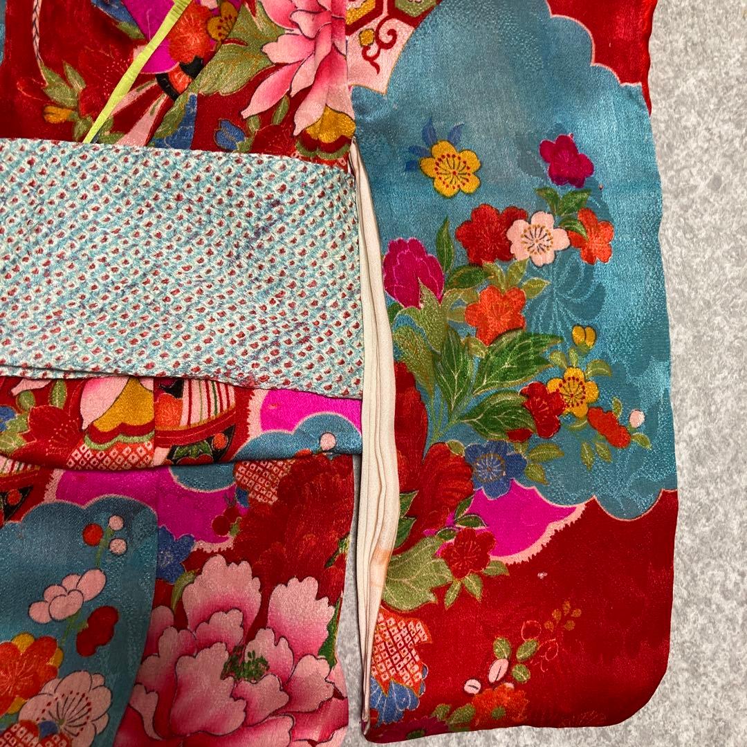 古布市松人形着物兵児帯付き