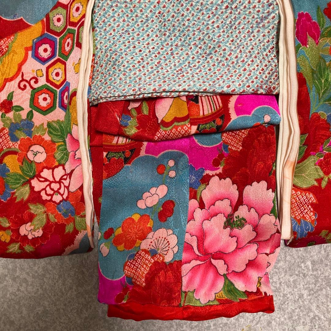 古布市松人形着物兵児帯付き