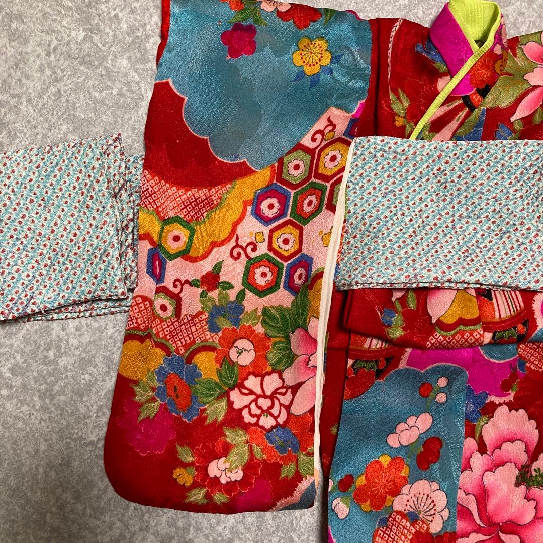 古布市松人形着物兵児帯付き