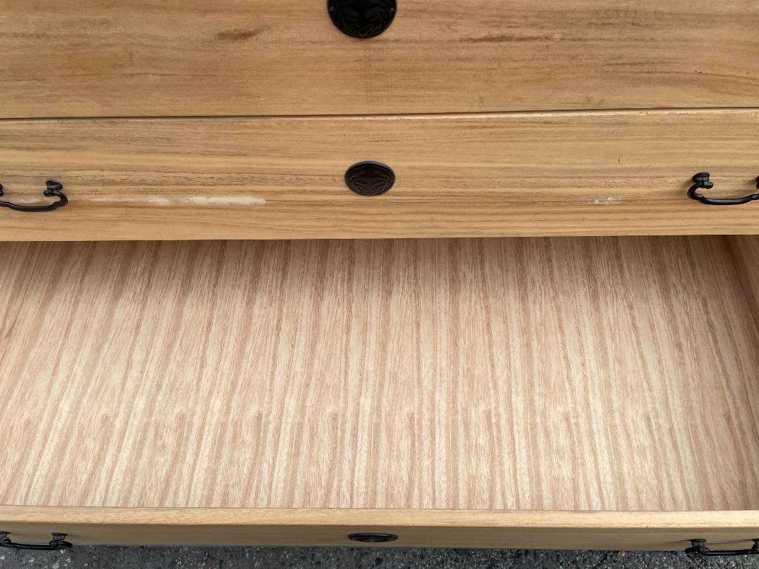 ★ 古家具 高級桐衣装箪笥 H114xW94.5xD44 桐 たんす タンス