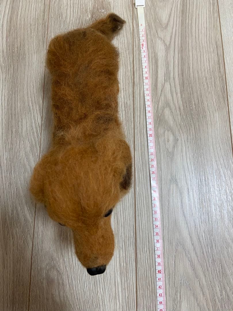 羊毛フェルト 犬のぬいぐるみ　ダックス