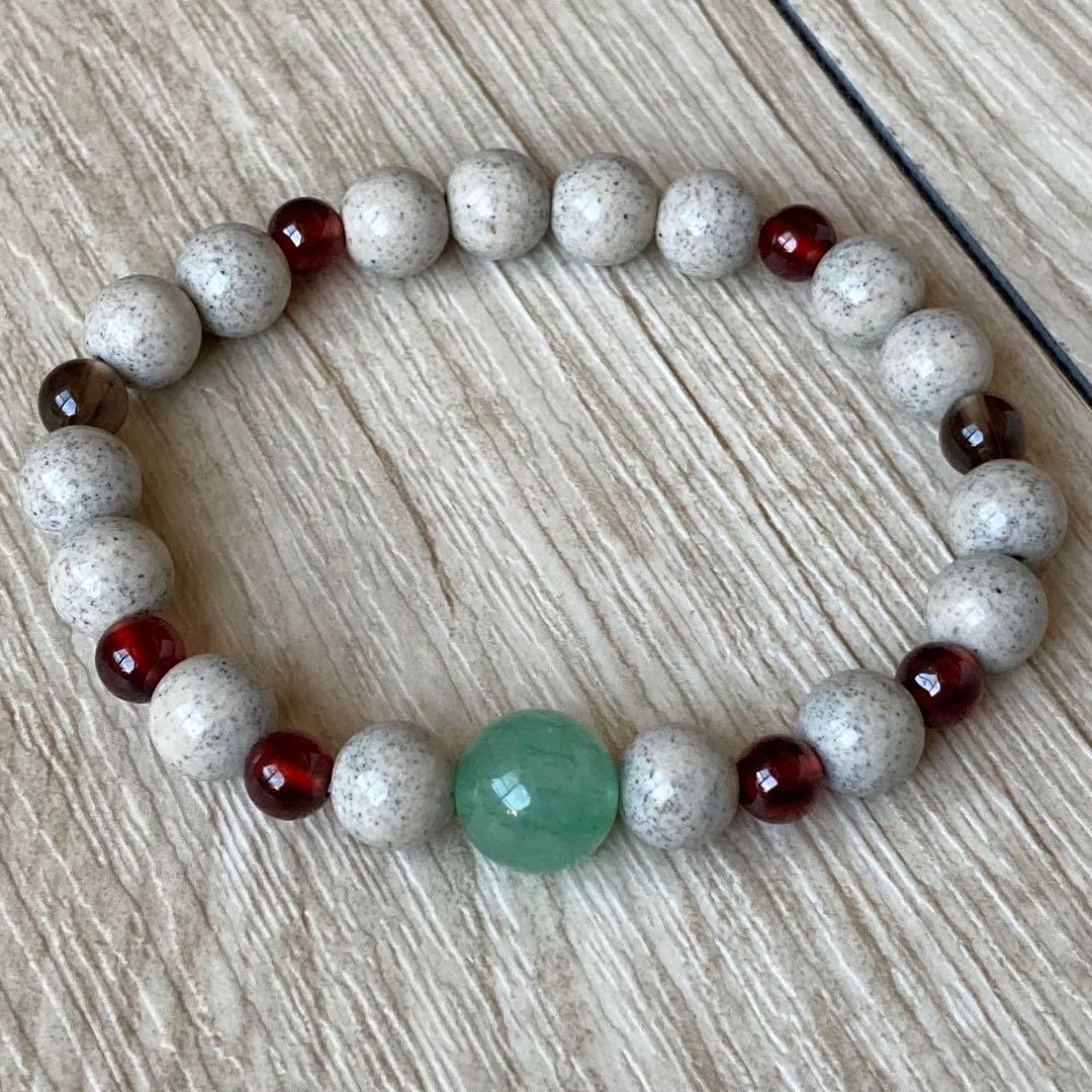 病に負けないエネルギーで健康を手にする/北投石・他/パワーストーンブレスレット