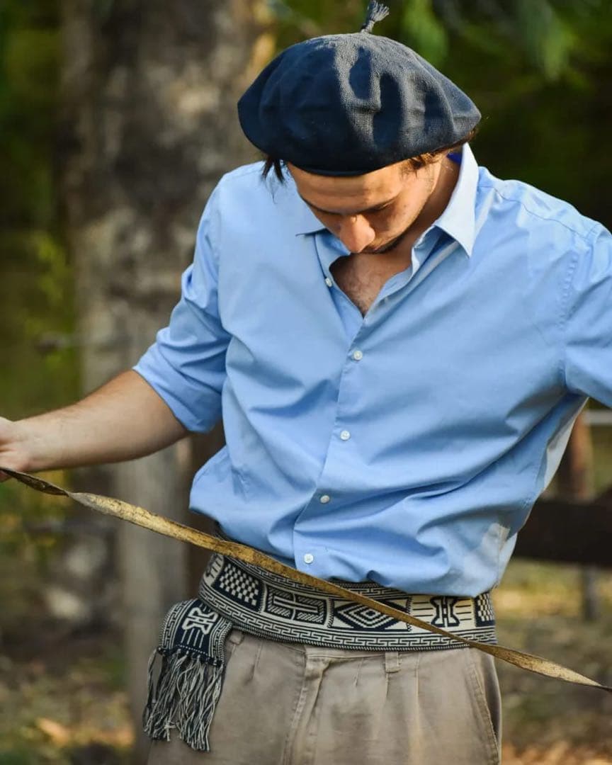 ニット ガウチョベレー帽　ベージュ