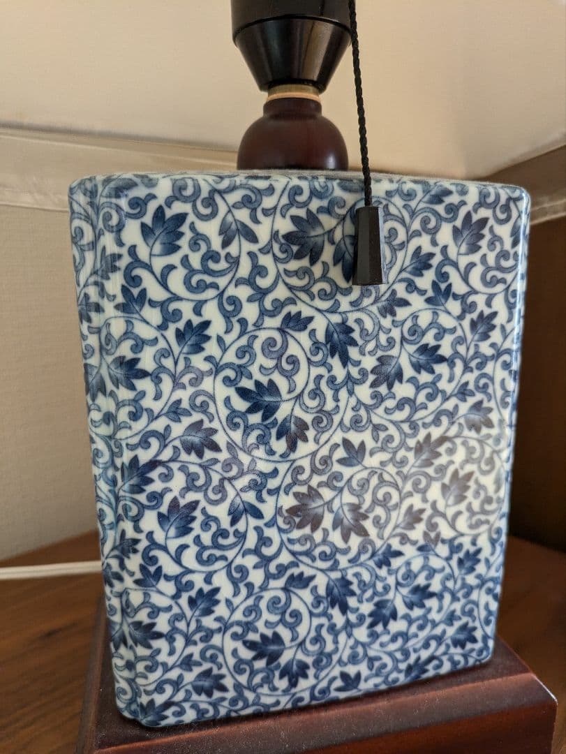 陶器　テーブルランプ　美品