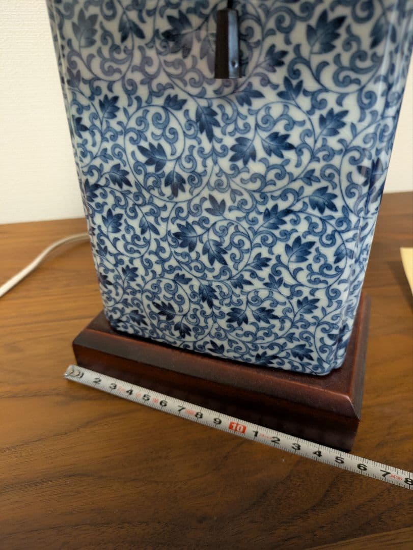 陶器　テーブルランプ　美品