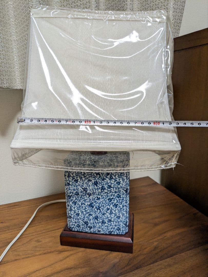 陶器　テーブルランプ　美品