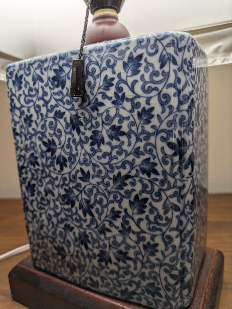 陶器　テーブルランプ　美品