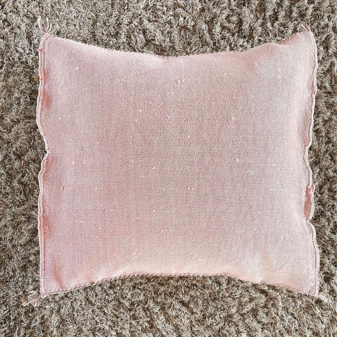 モロッコ製 カクタスシルク サブラ クッションカバー 約45×51cm