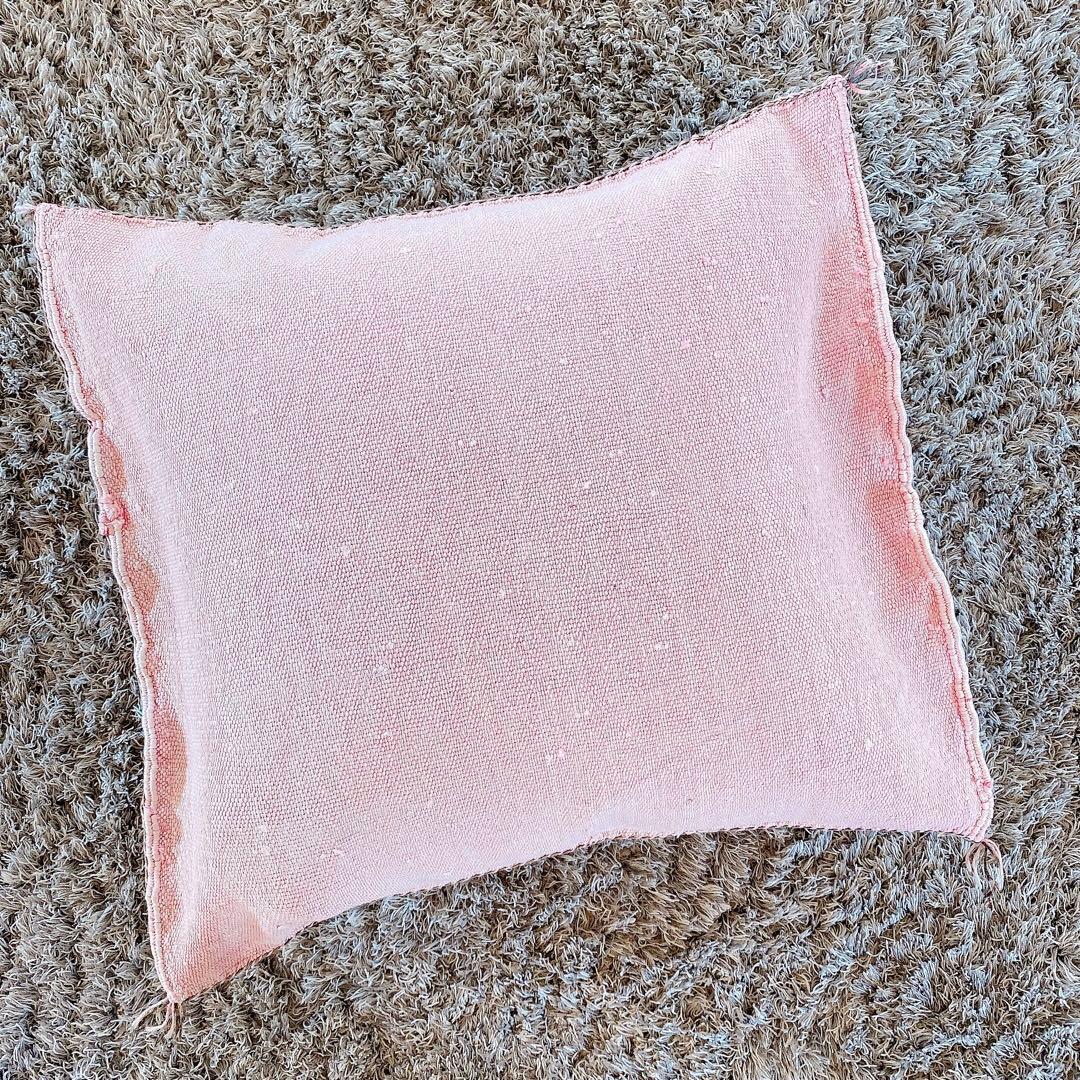 モロッコ製 カクタスシルク サブラ クッションカバー 約45×51cm