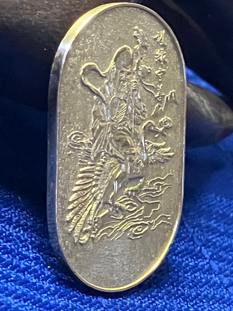 あ*様 七福神開運護符　福禄寿　七福神　小判　純銀　開運　幸運　お守り