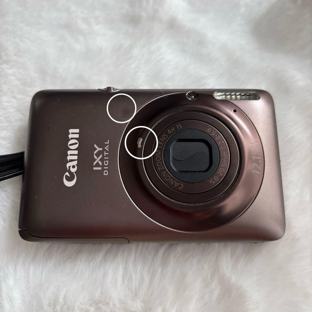 Canon IXY 220 ISコンパクトデジタルカメラ ブラウン