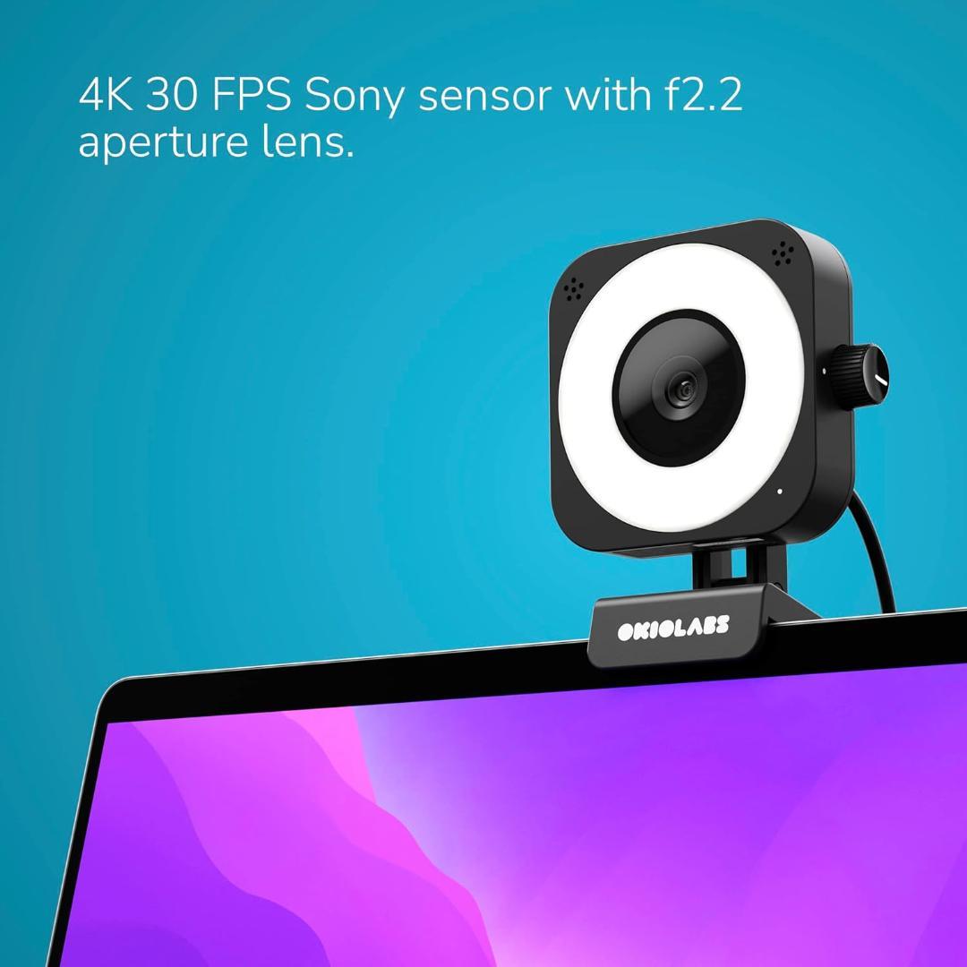 OKIOLABS OKIOCAM X1 WEBカメラ 4K 800万画素