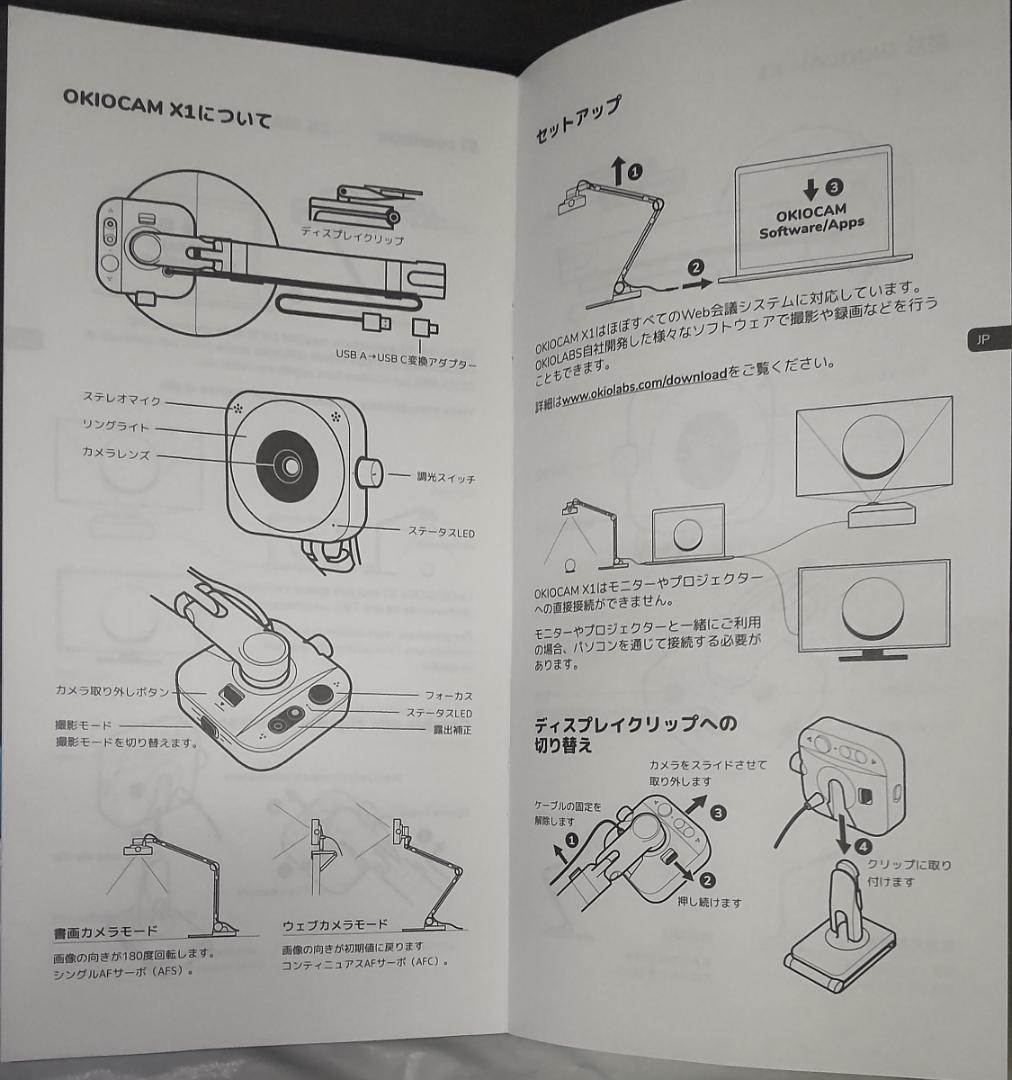 OKIOLABS OKIOCAM X1 WEBカメラ 4K 800万画素