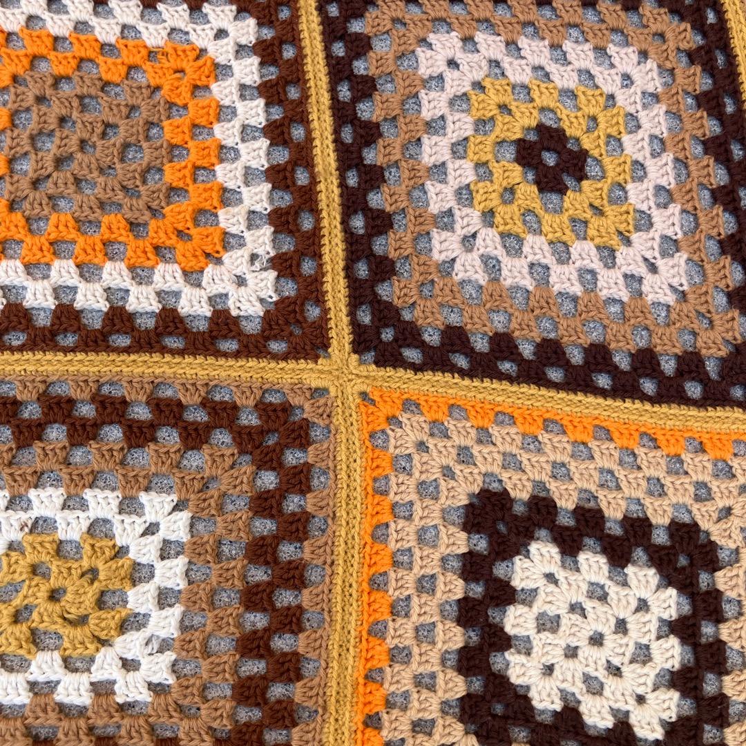 USED HAND MADE グラニースクエア ブランケット