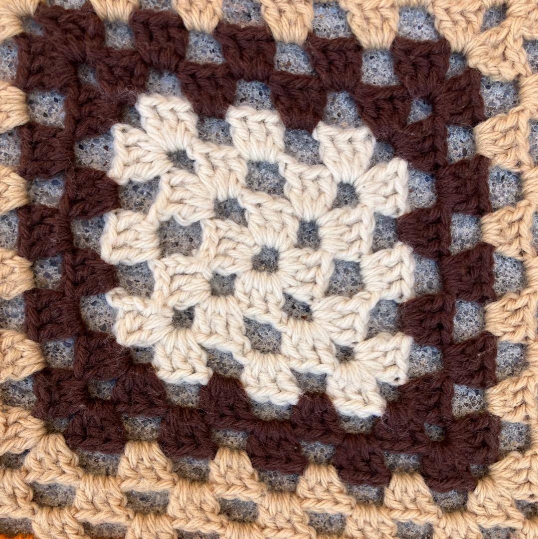 USED HAND MADE グラニースクエア ブランケット