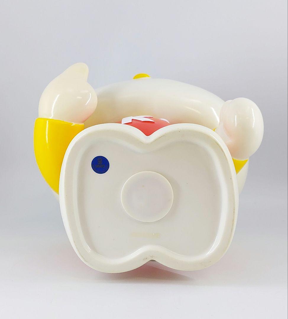 昭和レトロ ハローキティ 貯金箱 赤×黄色 ソフビ 特大サイズ 1976