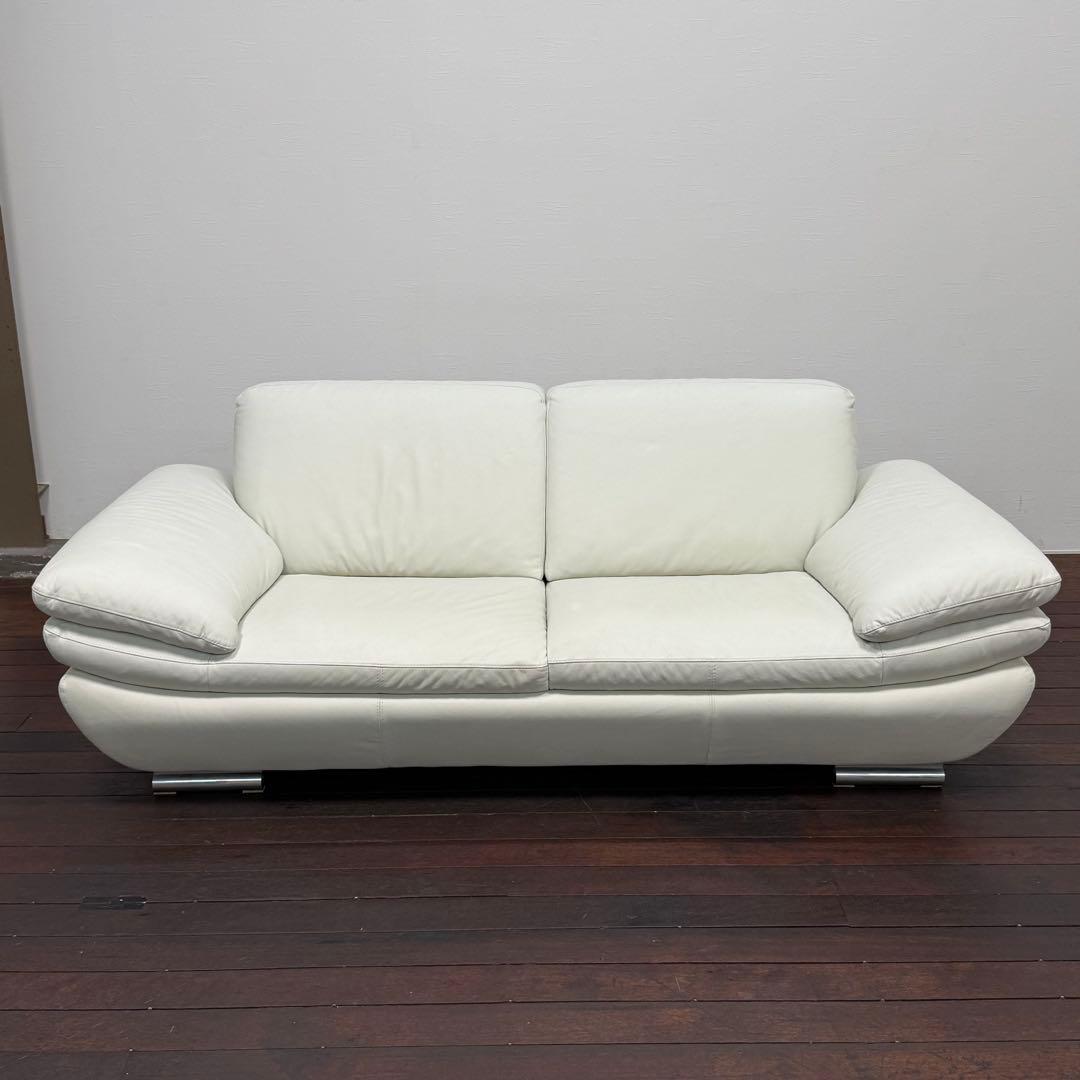 H21K74 展示品 Calia Italia カリア・イタリア 本革ソファ