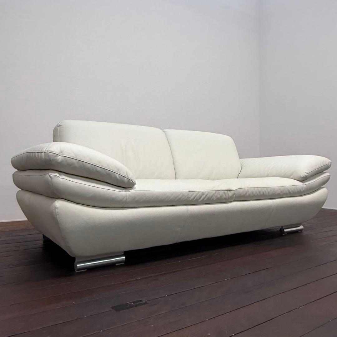 H21K74 展示品 Calia Italia カリア・イタリア 本革ソファ