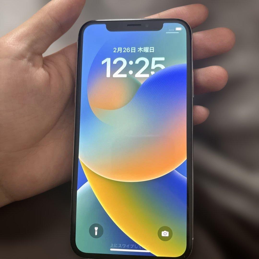 iPhoneX 64gb バッテリー100%