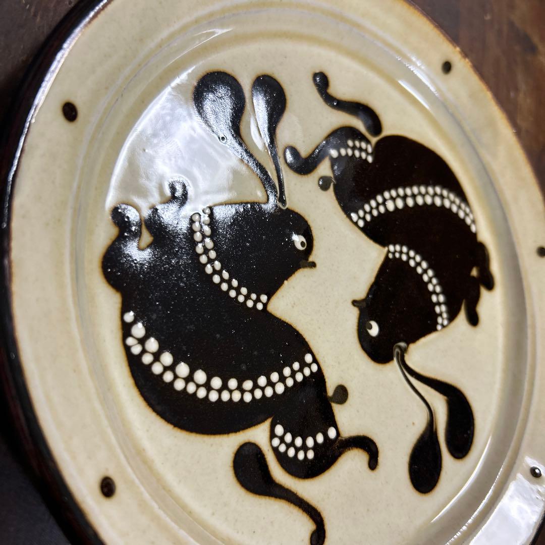 作家　陶芸作家　スリップウエア　うさぎ　7寸皿　船木研児好きな方