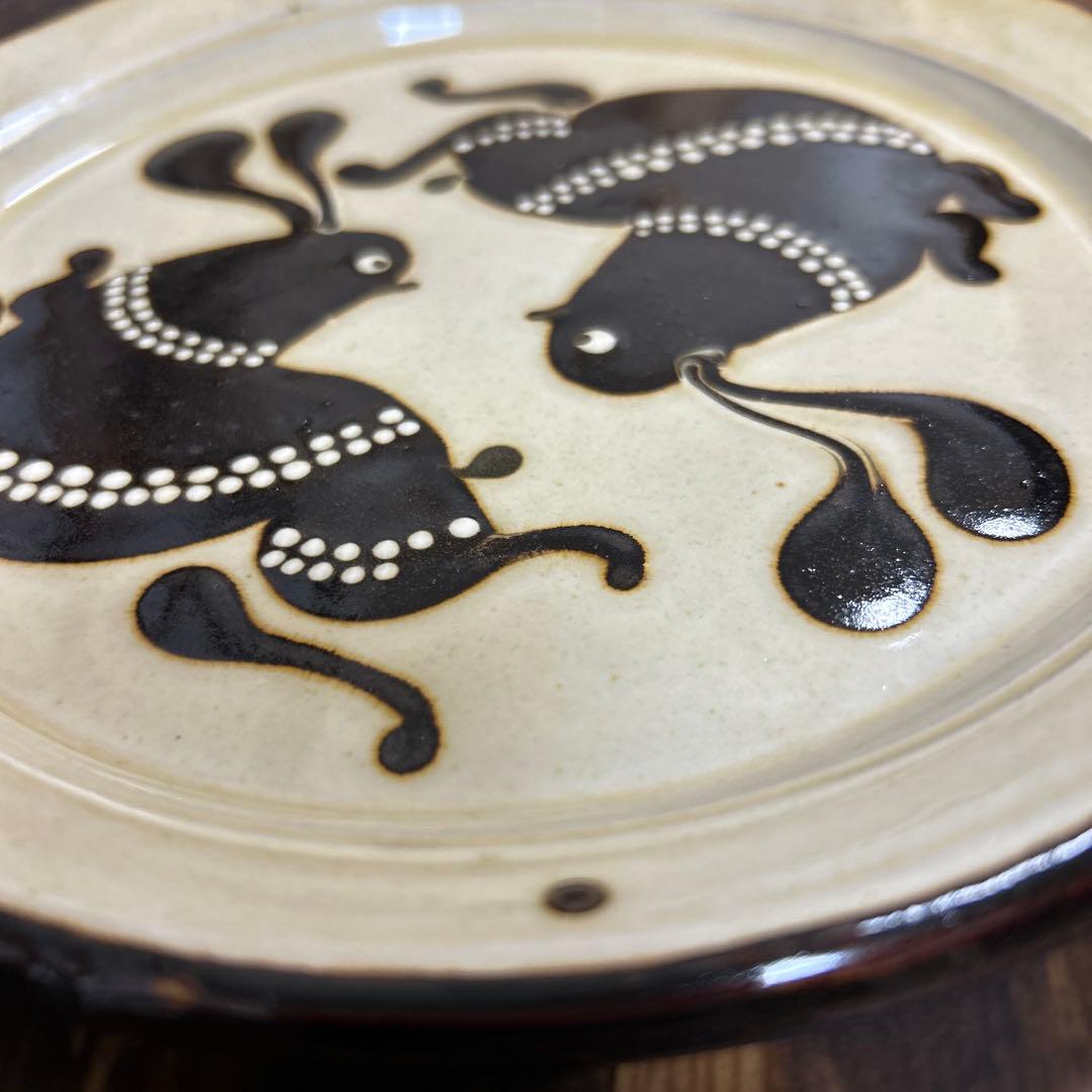 作家　陶芸作家　スリップウエア　うさぎ　7寸皿　船木研児好きな方