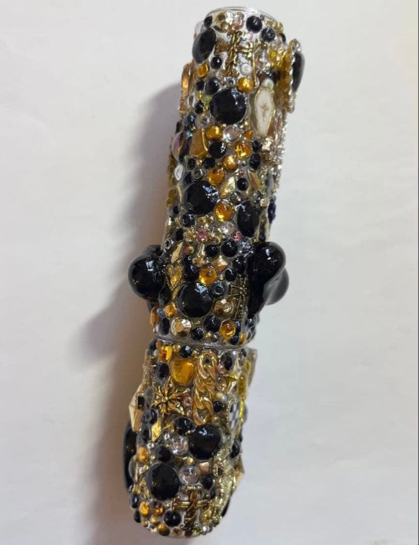 IQOSイルマワンケース　アイコスケース　イルマワンデコ　ゴールドブラック