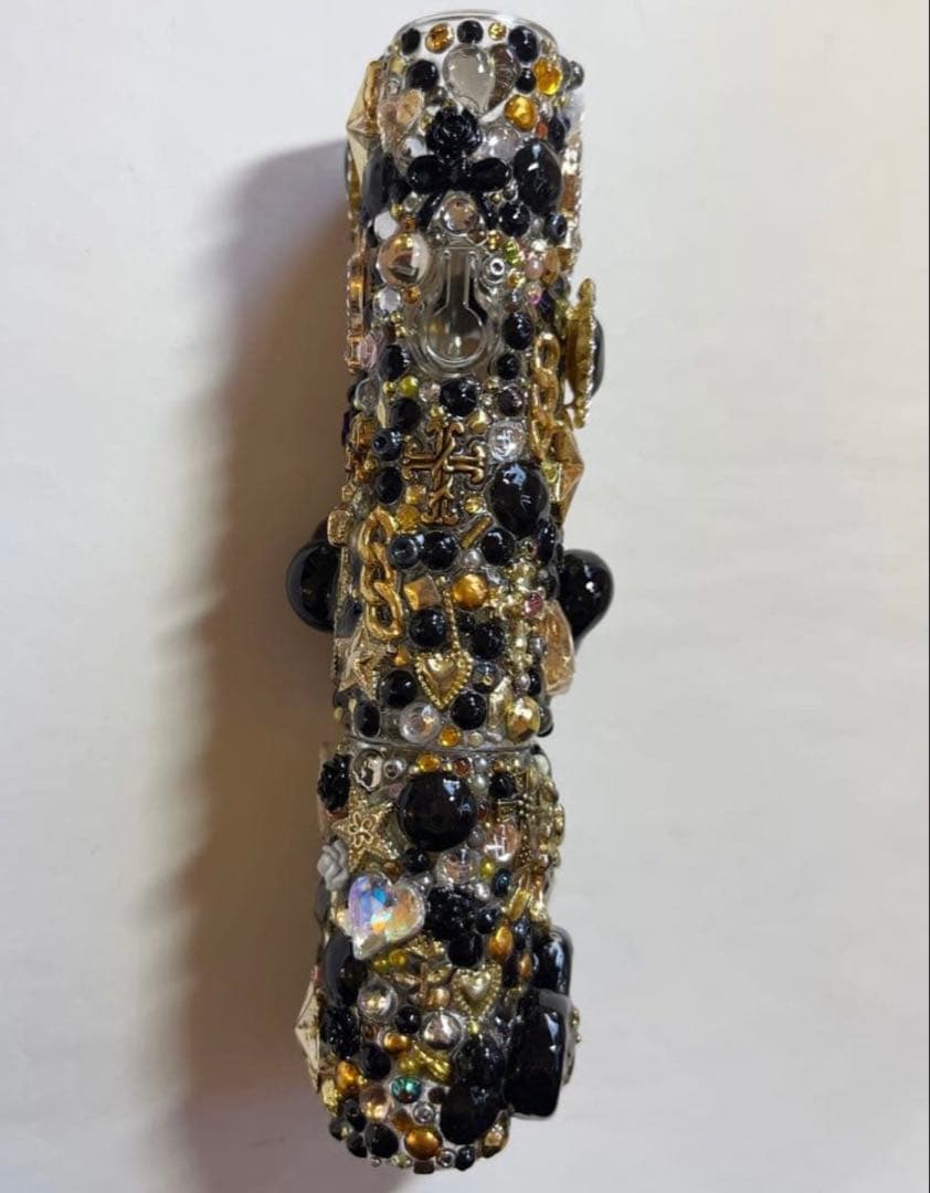 IQOSイルマワンケース　アイコスケース　イルマワンデコ　ゴールドブラック