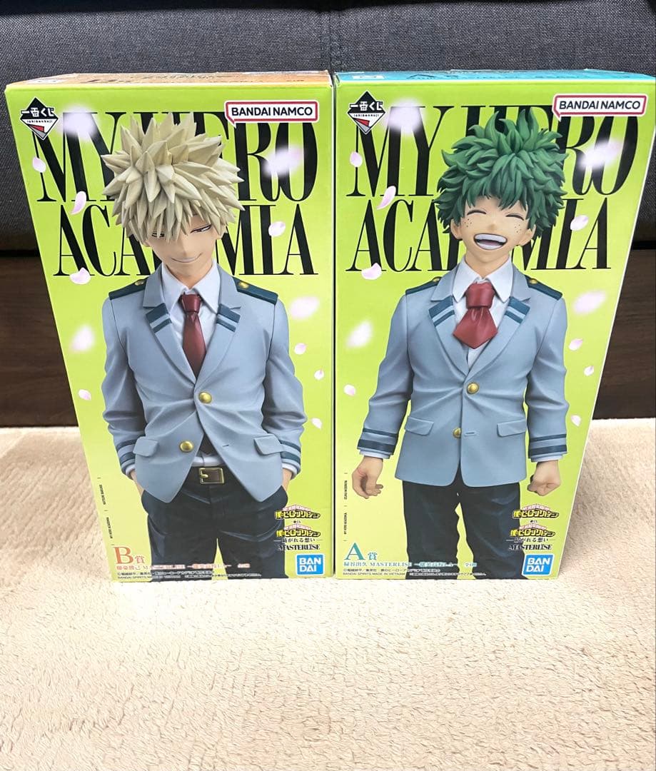 ヒロアカ一番くじ　緑谷出久　爆豪勝己　フィギュア　セット売り