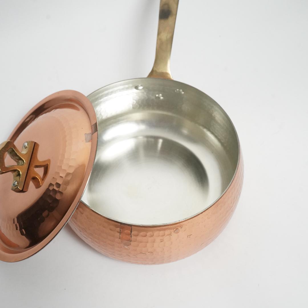 島本製作所 エスエスシリーズ 銅鍋 片手鍋 持ち手真鍮