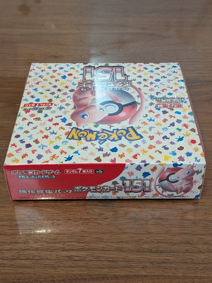 【新品未開封、ワンオーナー品】ポケモンカード151 シュリンク付き 1BOX