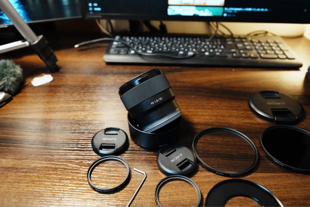 SONY 単焦点レンズ フィルター付　F2.8 20mm & F1.8 50mm