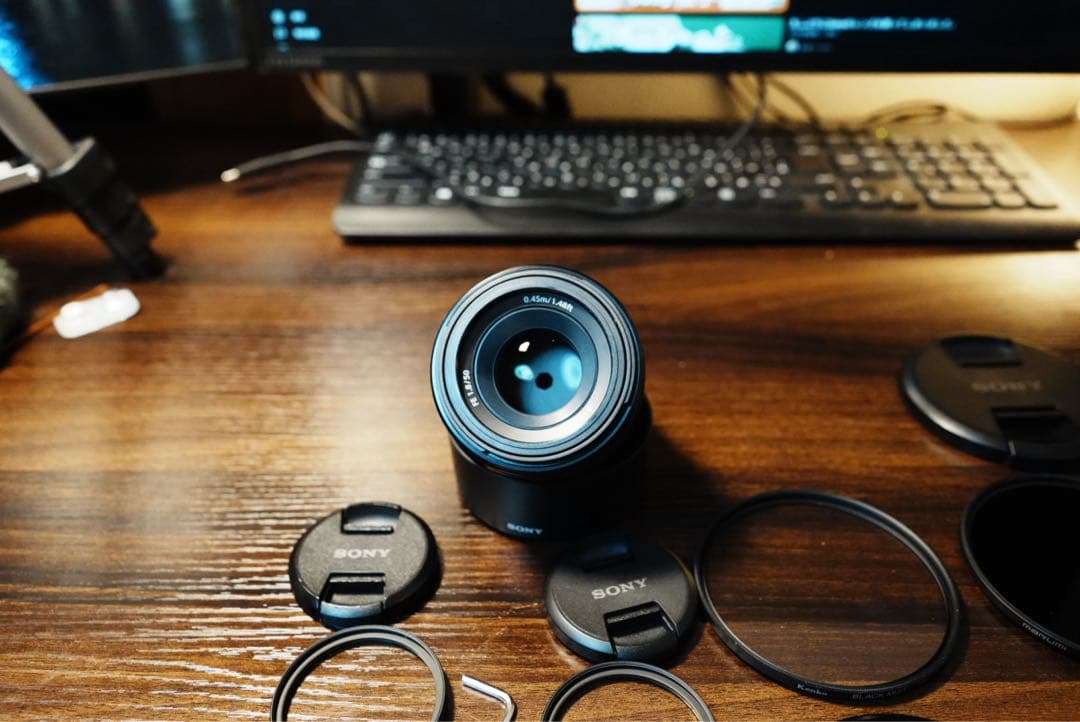 SONY 単焦点レンズ フィルター付　F2.8 20mm & F1.8 50mm