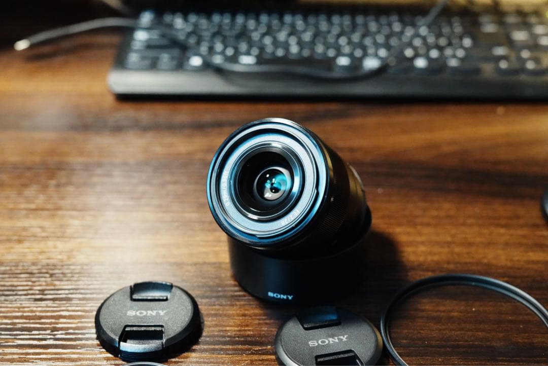 SONY 単焦点レンズ フィルター付　F2.8 20mm & F1.8 50mm