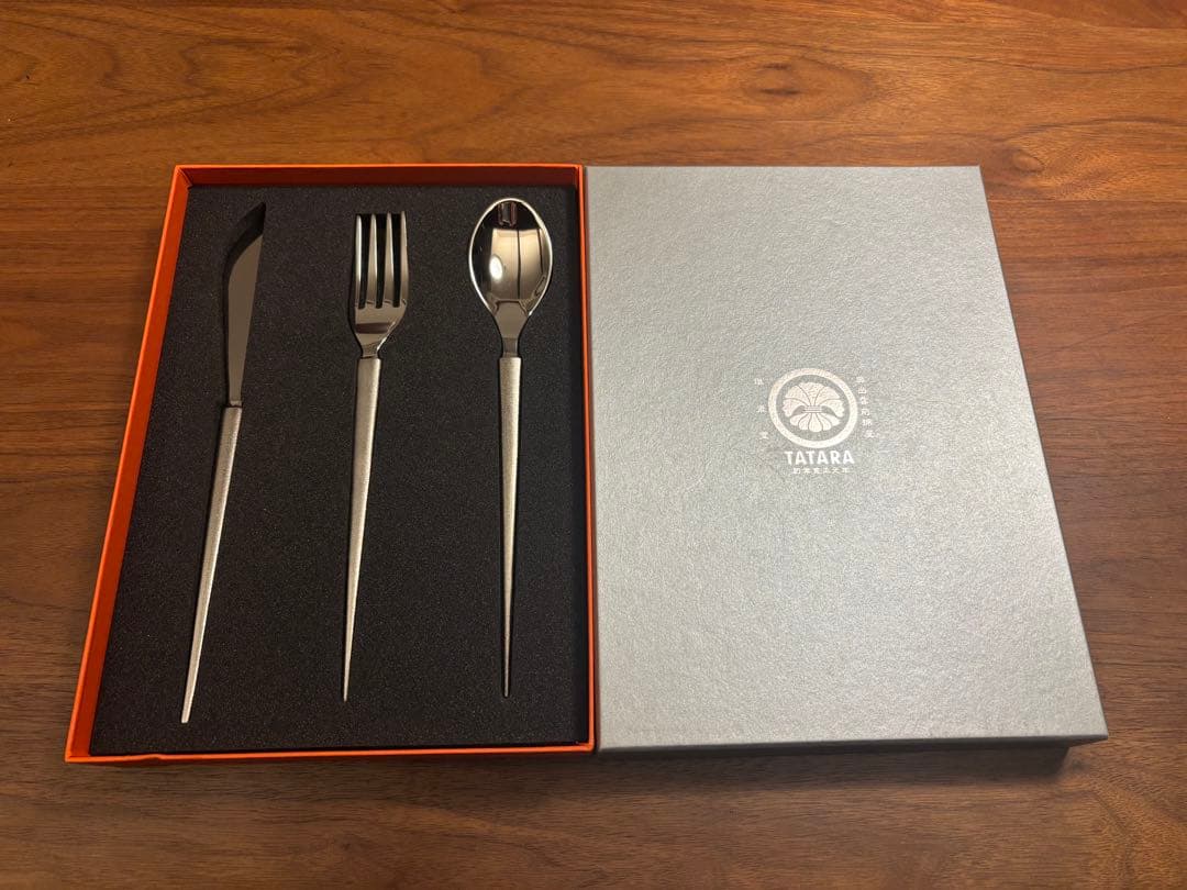 玉鋼　カトラリーセット　3客組　奥出雲前綿屋　鐡泉堂　たたら製鉄