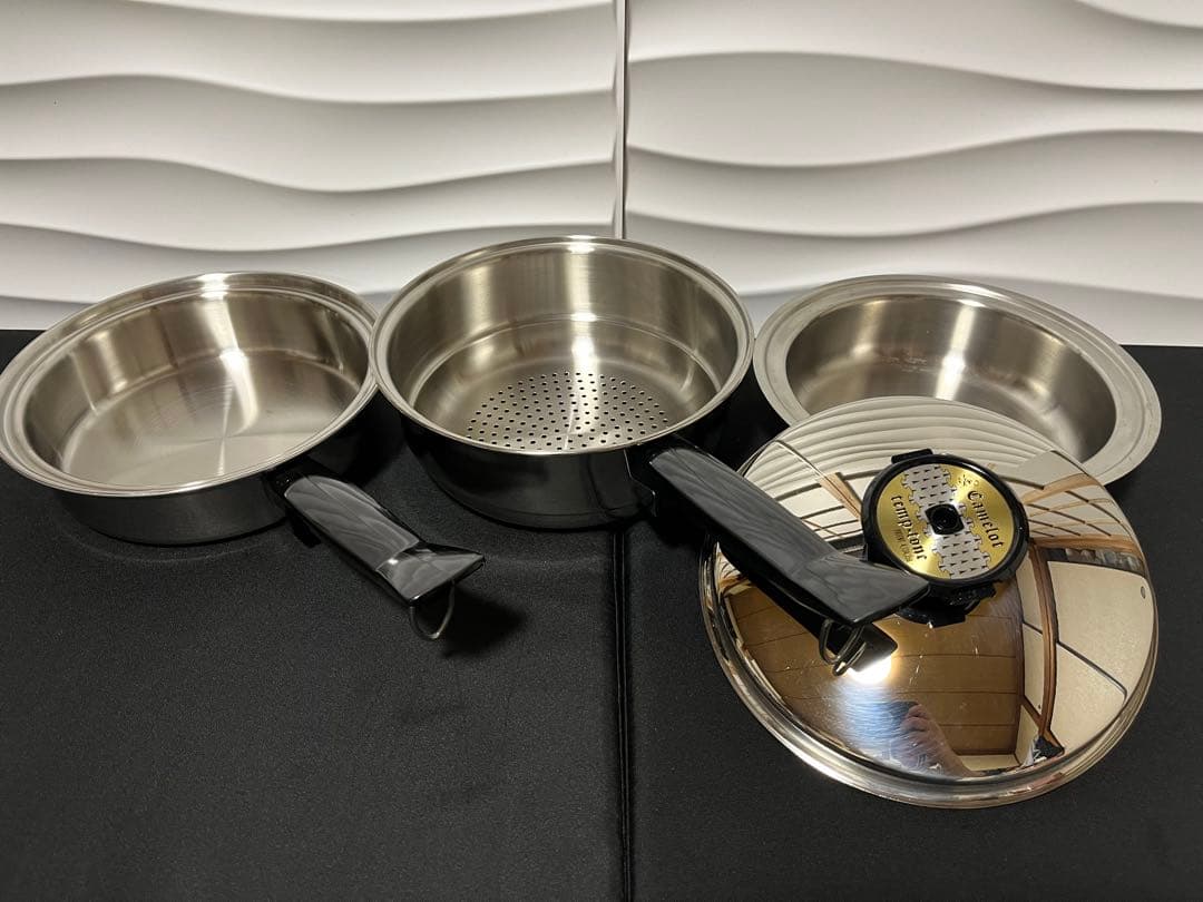 希少‼️Camelot ステンレス鍋・フライパンセット