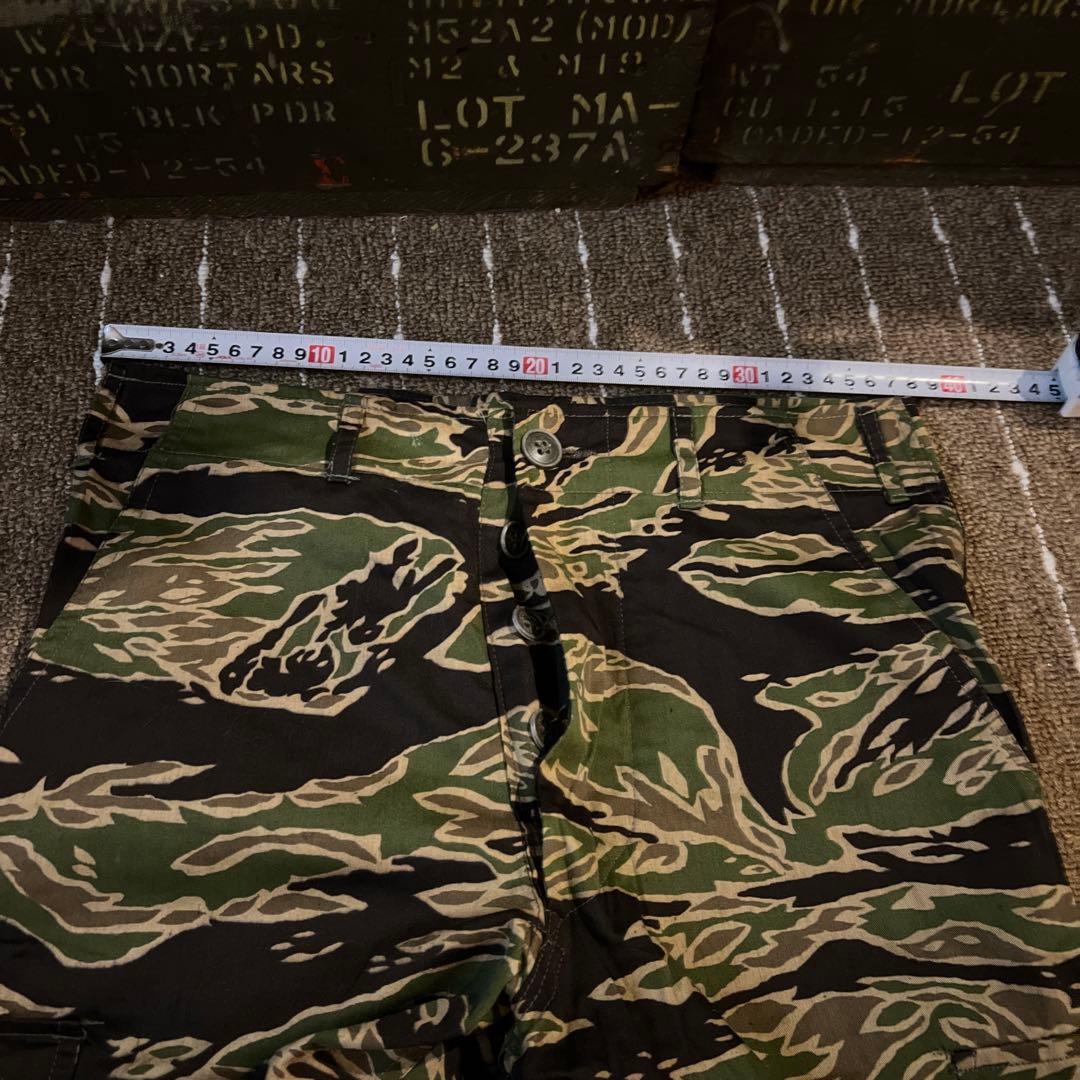 60S ベトナム戦　実物　タイガーストライプ　パンツ　ビンテージ　ミリタリー