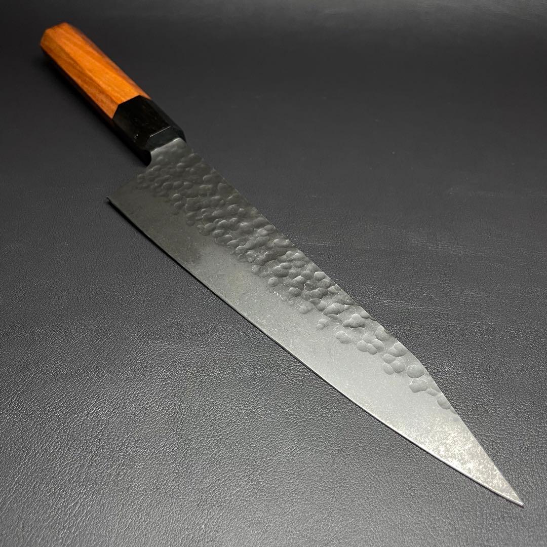 切付包丁 黒槌目 220mm ステンレス鋼 牛刀 料理包丁 和包丁