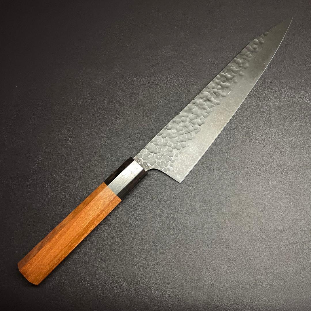 切付包丁 黒槌目 220mm ステンレス鋼 牛刀 料理包丁 和包丁