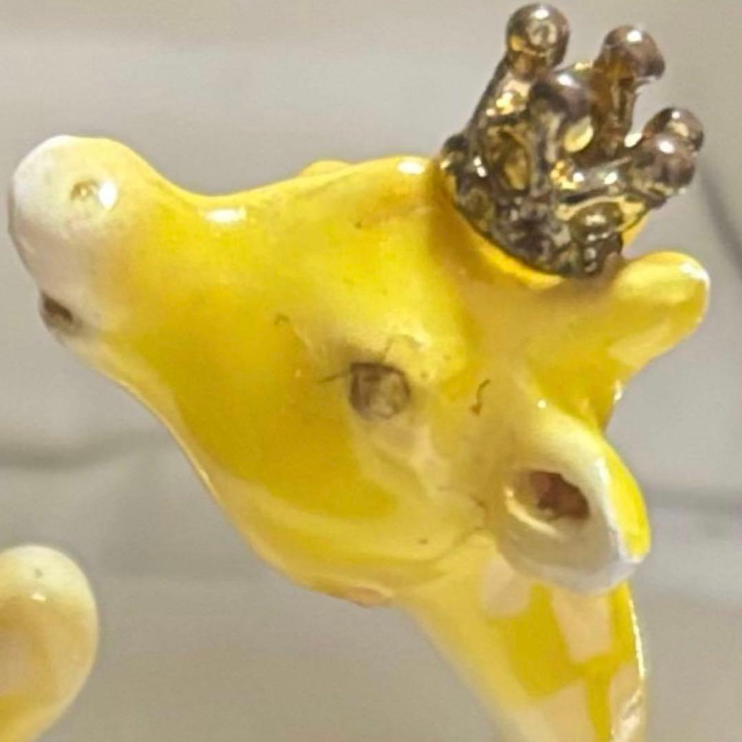 キリン指輪 トキメキ帝国の桃色ガブリエル リング　グレー レディース 動物 王冠