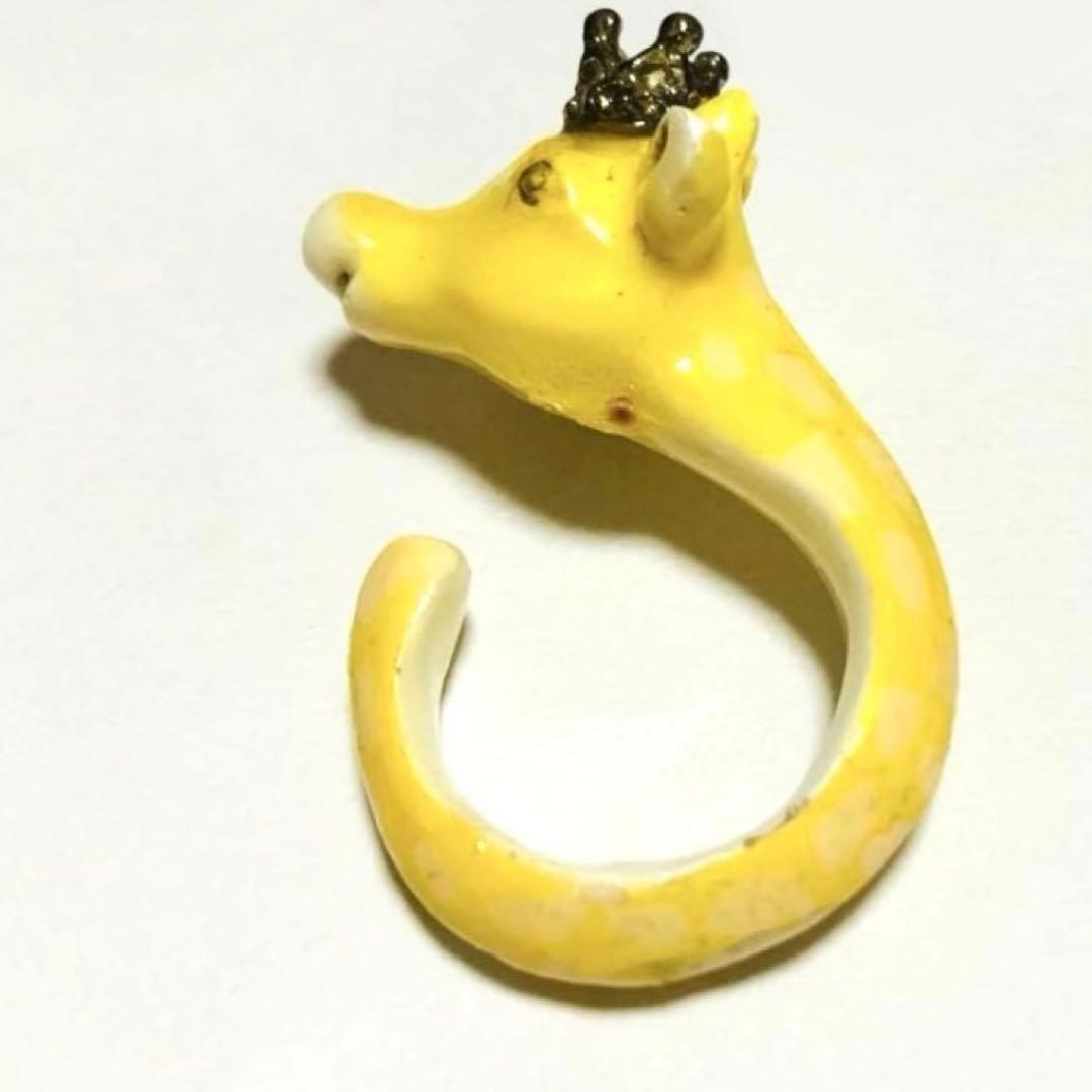 キリン指輪 トキメキ帝国の桃色ガブリエル リング　グレー レディース 動物 王冠