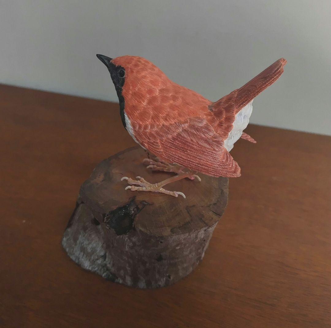 バードカービング　\"ホントウアカヒゲ”