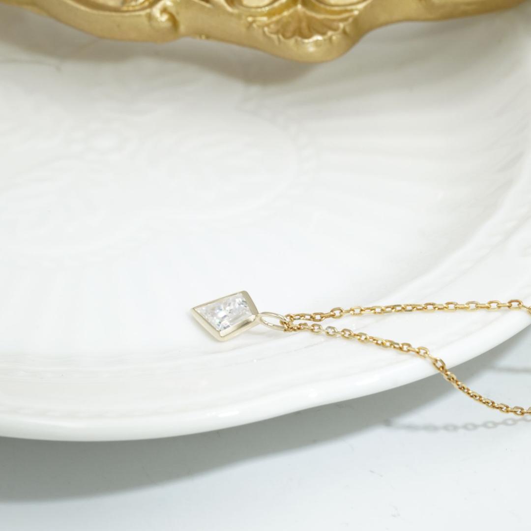 1ct菱型ペンダントトップ（4週間発送）