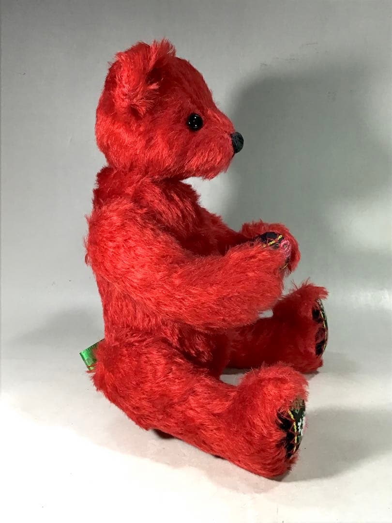 可愛い 赤 熊 くま ぬいぐるみ 人形 不明 テディベア シュタイフ ドール