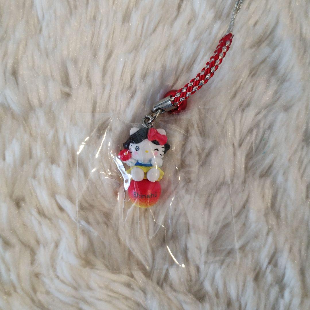 ご当地キティ 信州限定 りんご姫 白雪姫 根付けストラップ レア 2007