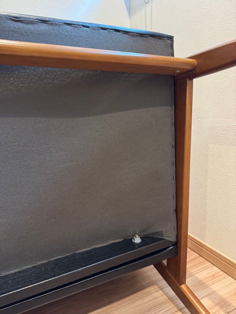 【都内引取可】カリモク60 Kチェア 2シーター ウォールナット ブラック