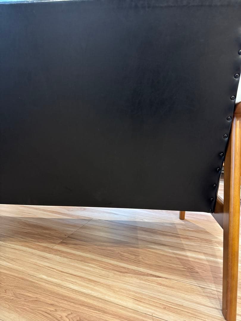 【都内引取可】カリモク60 Kチェア 2シーター ウォールナット ブラック