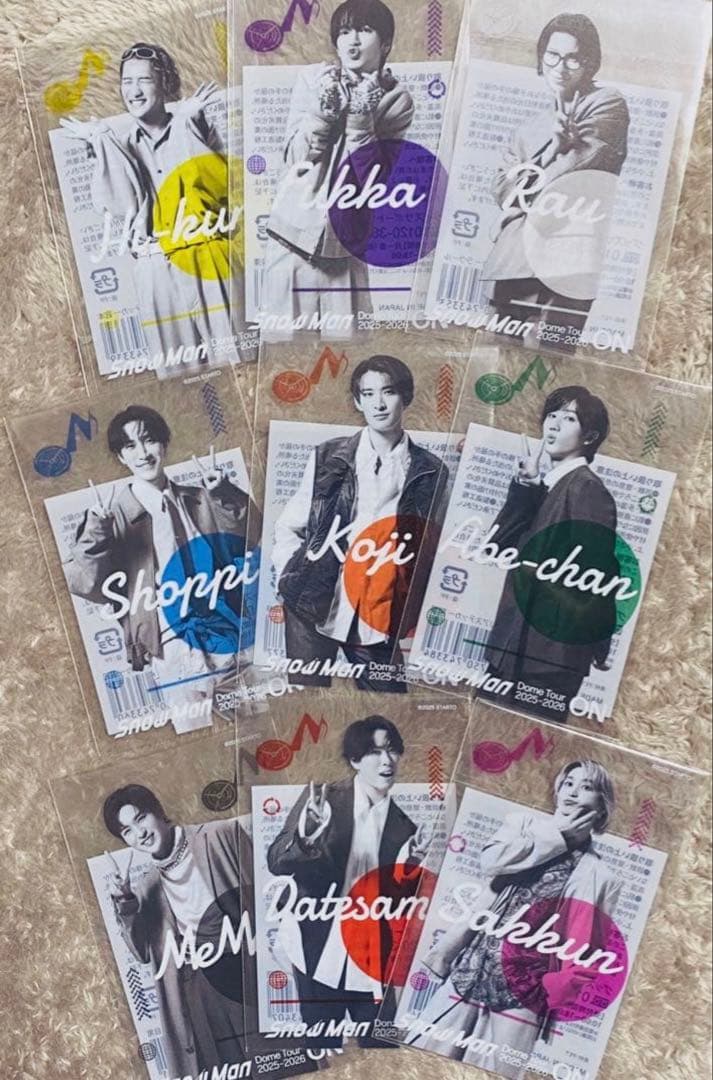 【新品未開封】Man ON クリアステッカー　9点セット　おまけ付き